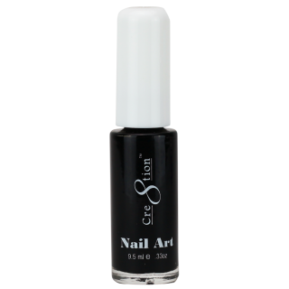 Cre8tion Nail Art Design Thin Detailer, Black, 0.33oz